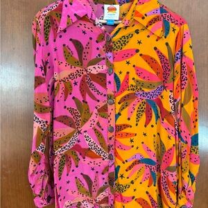 FARM Rio Pink and Orange Bohemian Shirt